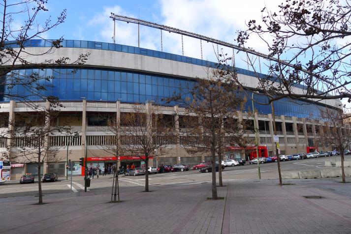 east stand, rear