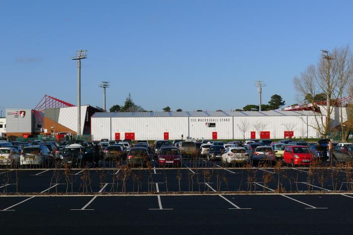 south stand, rear