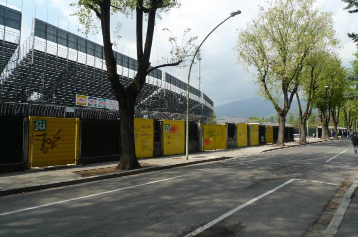 stadio mario rigamonri, outside