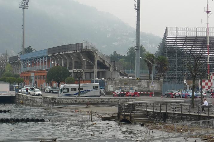 stadio giuseppe sinigaglia, rear