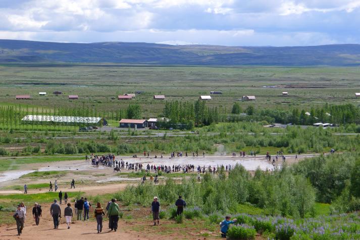 geysir, vy