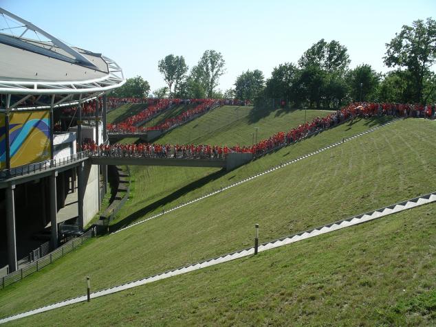 holland fans outside the stadium