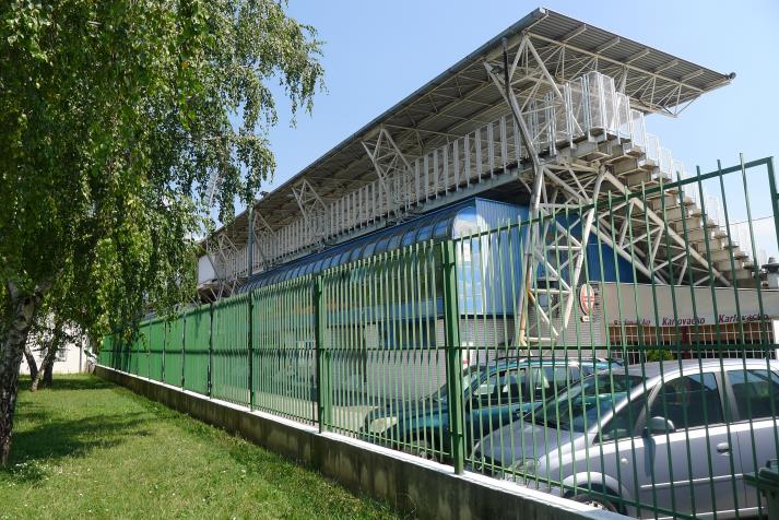 south stand, rear
