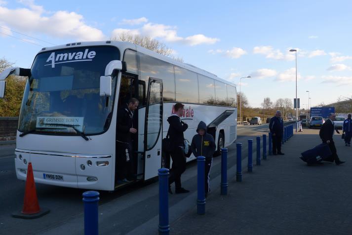 grimsby town arriving