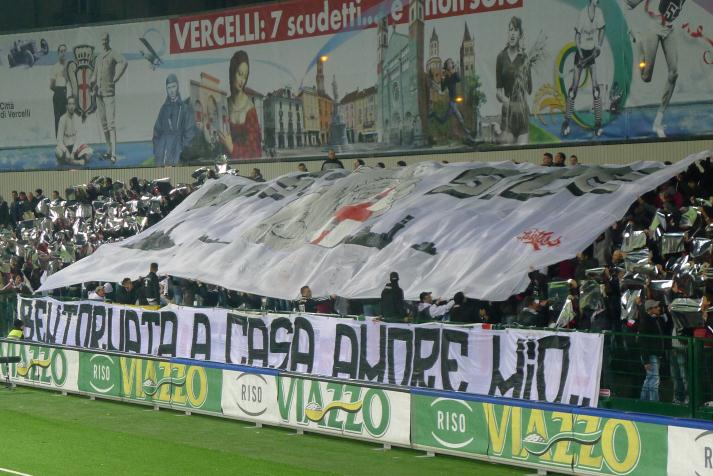 tifo, vercelli