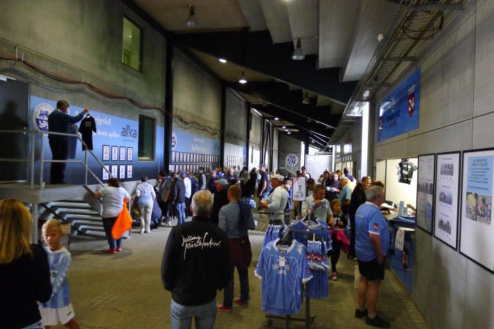west stand, interior