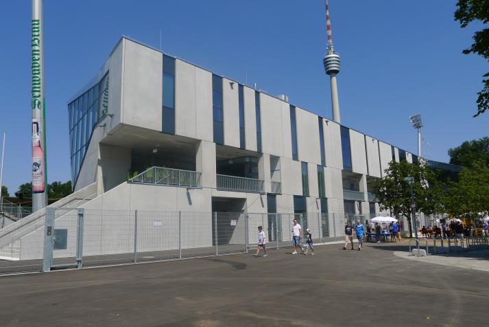 south stand, rear