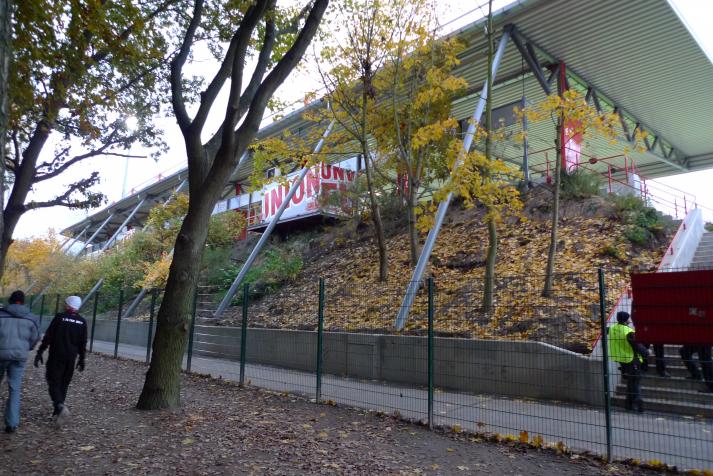 north stand, rear
