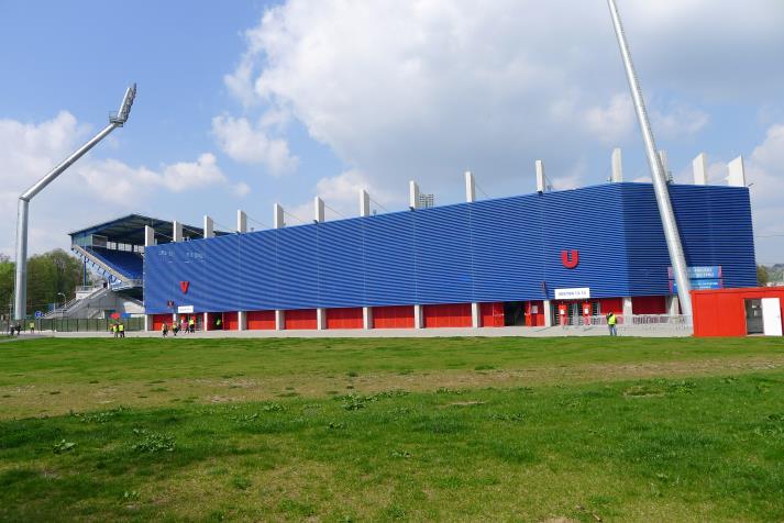 south stand, rear