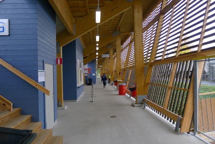 south stand, interior