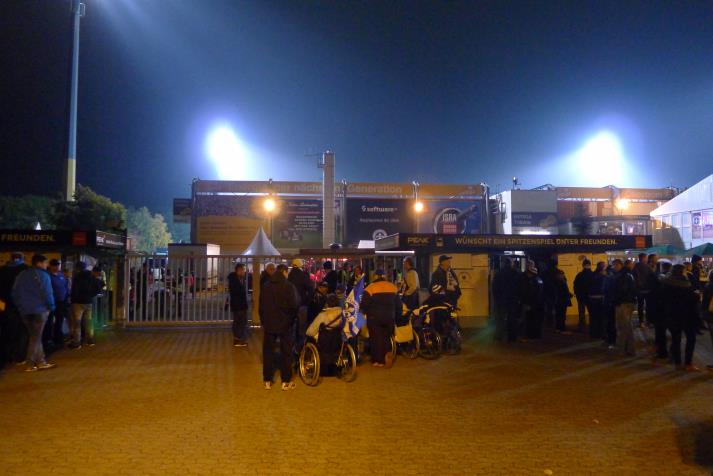 fans, outside
