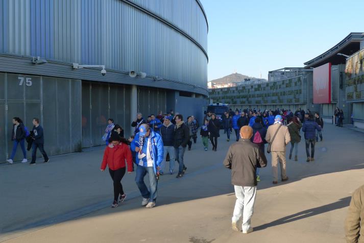fans outside the ground