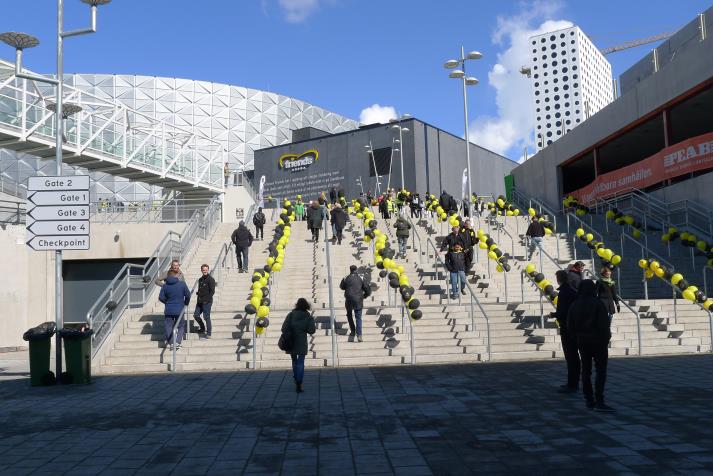 friends arena, outside