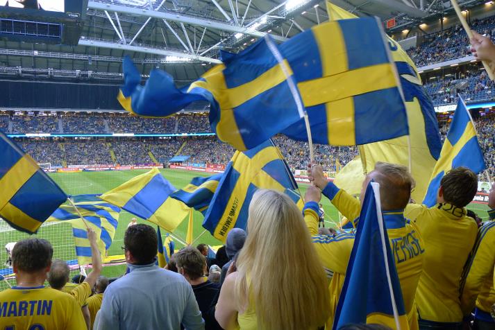 swedish flags