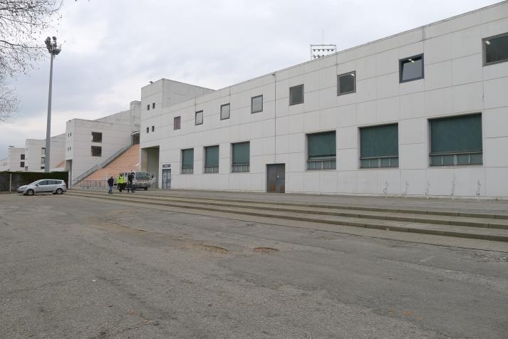 south stand, rear