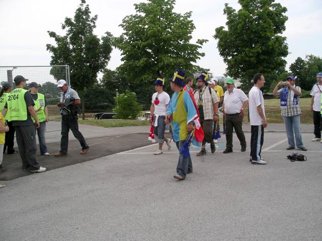 fans outside the ground