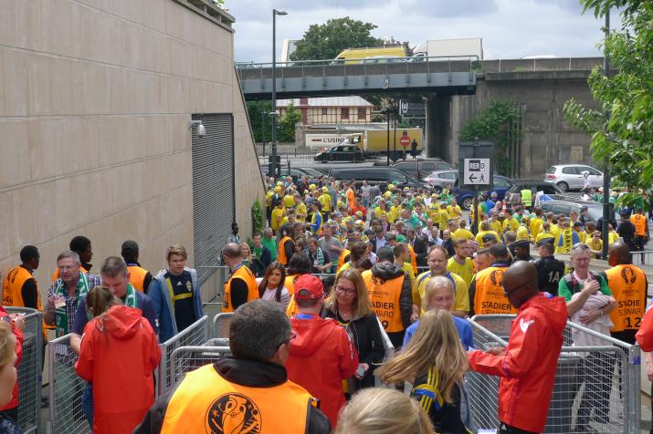fans, outside