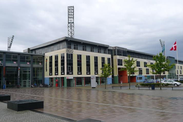 east stand, rear
