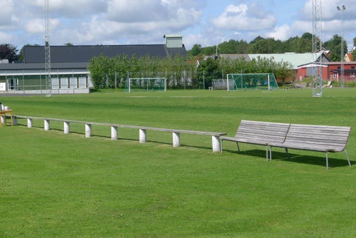 north side, benches