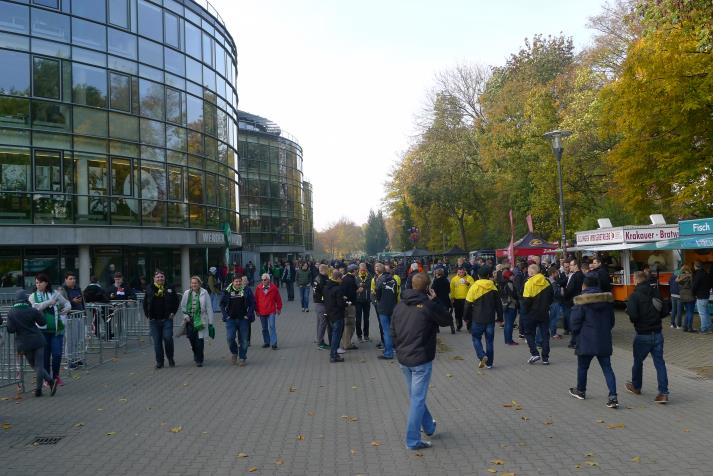 fans, outside
